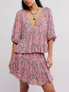 Perishing Printed Set in Pink Combo