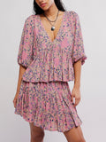 Perishing Printed Set in Pink Combo