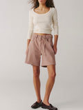 BNA Soft Curve Short in Rosewood