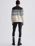 Siren Relaxed Jacquard Sweater in Whitecap Grey