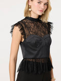 Katarina Top in Black Lace