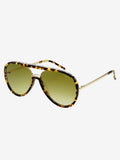 Shay Sunglasses in Tortoise Light Green