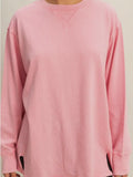 Drop Shoulders Not Names Tee in Taffy Pink