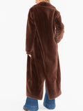 Miss Tiffy Fur Jacket in Brown Faux Fur