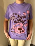 Late Night Talking T-Shirt in Purple