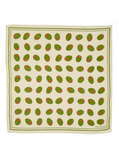 Carson Olive Print Scarf