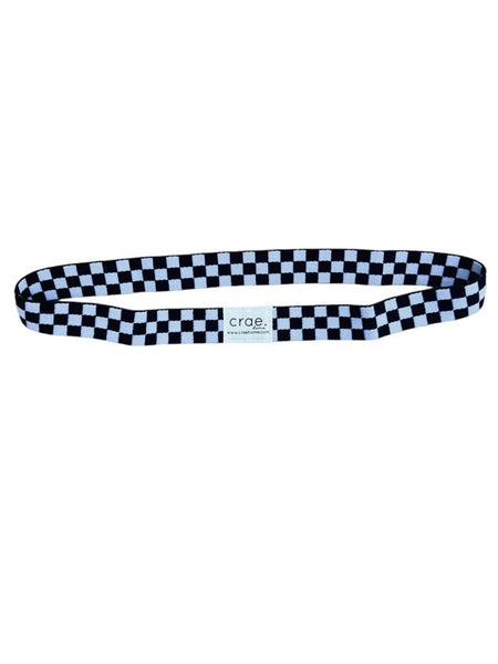 Lounge Chair Pool Towel Band in Black Checkmate