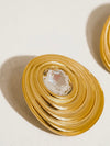 Doree Oval CZ Studs