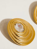Doree Oval CZ Studs