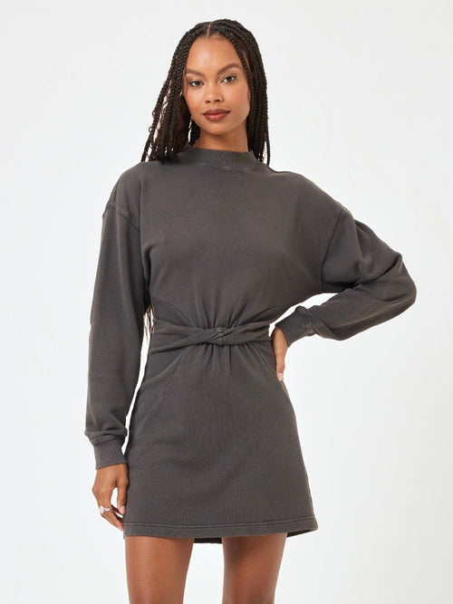 Asher Dress in Ash