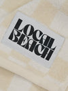 Checker Towel in Cream & White