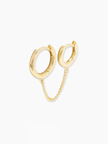 Carter Small Hoops in Gold