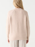 Cableknit + Shine Sweater in Oatmeal