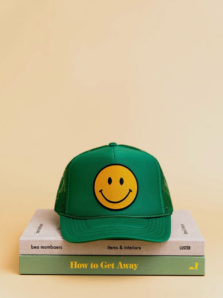 Happy Trucker Hat in Kelly Green – Staxx