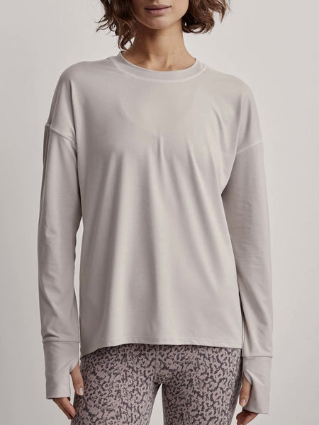 Cella Long Sleeve Tee in Chateau Grey