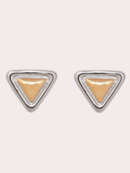 Nerve Earrings in Mixed Metal