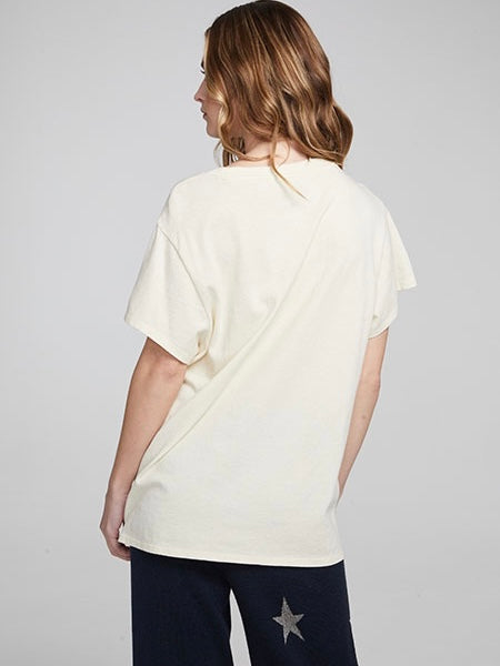 Bowie Moonage Daydream Tee in Almond