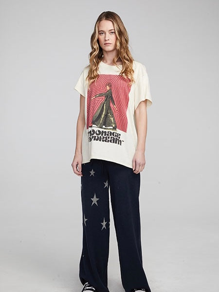 Bowie Moonage Daydream Tee in Almond