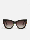 By The Way Sunnies in Dappled Green Tort & Brown