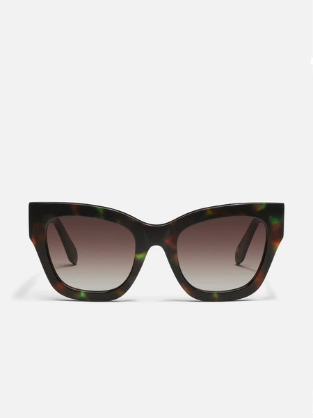 By The Way Sunnies in Dappled Green Tort & Brown