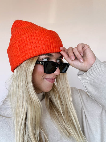 Ivy Beanie in Orange