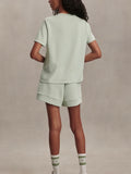 Eldon Graphic Tee in Aqua Foam