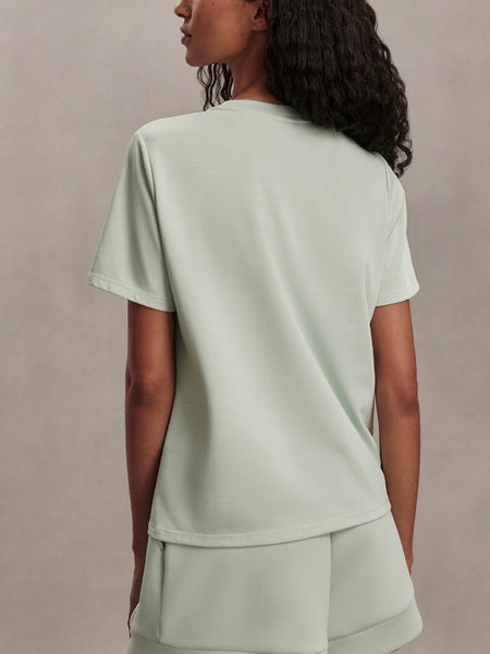 Eldon Graphic Tee in Aqua Foam