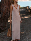 Albane Knit Dress in Caramel Clay