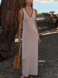 Albane Knit Dress in Caramel Clay