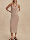 Albane Knit Dress in Caramel Clay