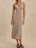 Albane Knit Dress in Caramel Clay