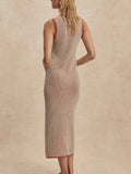 Albane Knit Dress in Caramel Clay