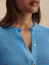 Pembroke Knit Cardigan in Azure Blue