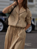 Petra Boxy Blouson Jacket in Nomad