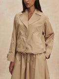 Petra Boxy Blouson Jacket in Nomad
