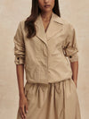 Petra Boxy Blouson Jacket in Nomad