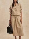 Petra Boxy Blouson Jacket in Nomad