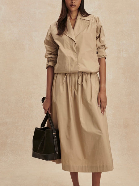 Petra Boxy Blouson Jacket in Nomad