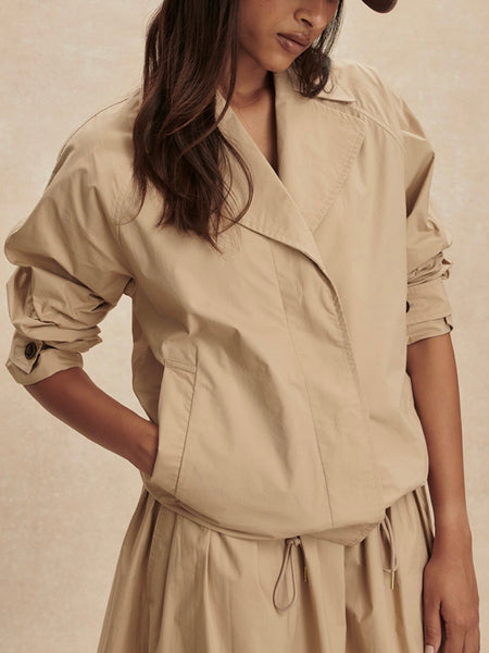Petra Boxy Blouson Jacket in Nomad