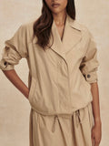 Petra Boxy Blouson Jacket in Nomad