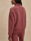Mavis Mock Neck Sweat in Wild Rhubarb