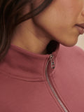Mavis Mock Neck Sweat in Wild Rhubarb