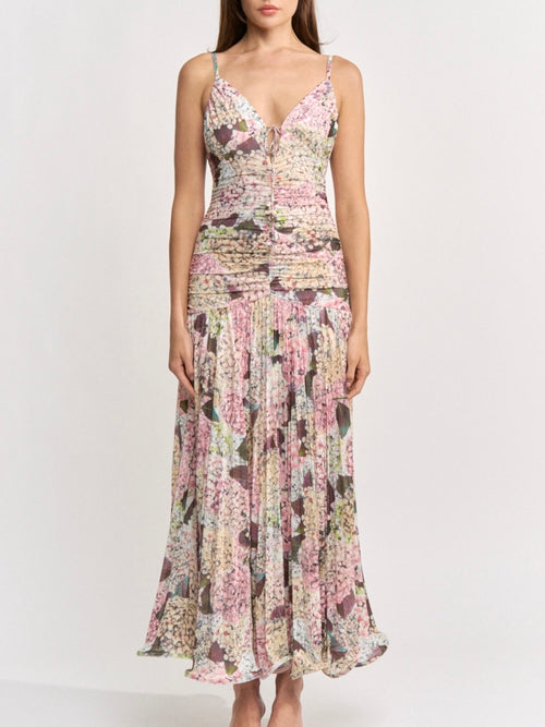 Kelsey Maxi Dress in Blush Multi