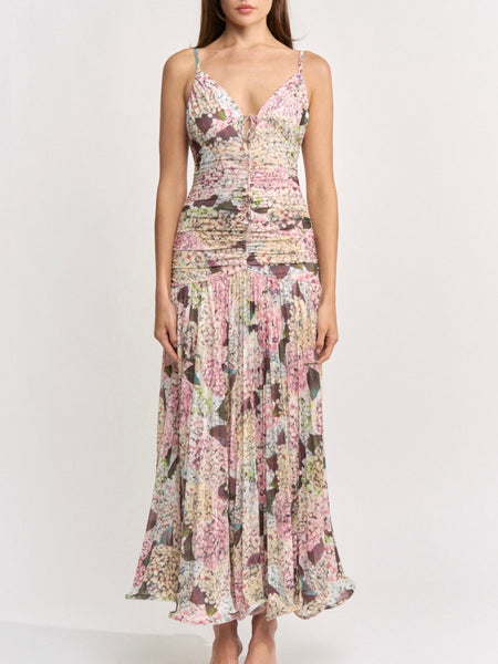 Kelsey Maxi Dress in Blush Multi