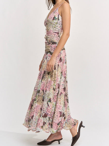 Kelsey Maxi Dress in Blush Multi