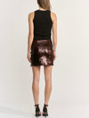 Sasha Mini Skirt in Bordeaux