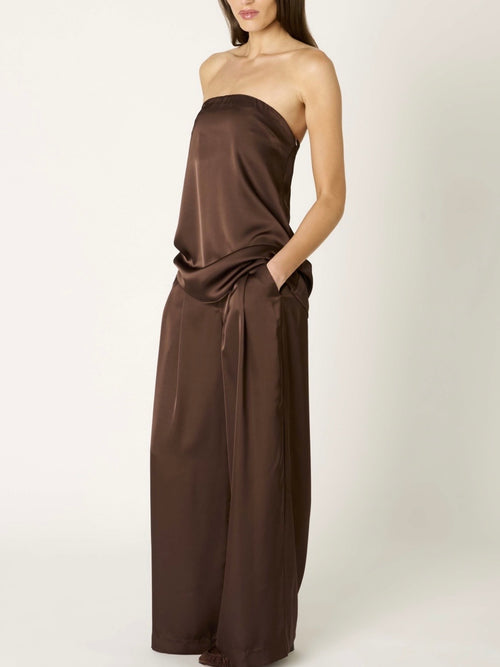 Olivia Top in Chocolate