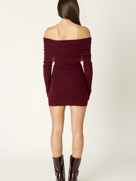Fairleigh Sweater Dress in Brick