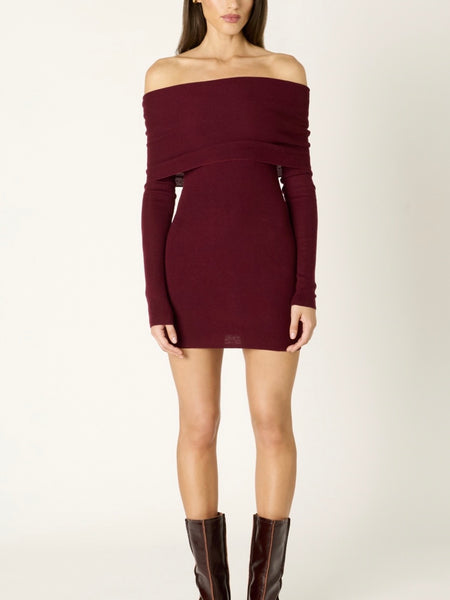Fairleigh Sweater Dress in Brick
