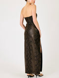 Bex Maxi Dress in Dark Brown